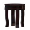 Picture of Manitoba Rustic Solid Wood Full Moon Round End Table
