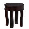 Picture of Manitoba Rustic Solid Wood Full Moon Round End Table