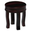 Picture of Manitoba Rustic Solid Wood Full Moon Round End Table