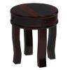 Picture of Manitoba Rustic Solid Wood Full Moon Round End Table