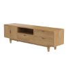 Picture of Palermo Mid-Century Modern Teak Wood TV Stand (70")
