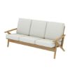 Picture of Palermo Teak Wood High Back Mid-Century Modern 3-Seater Sofa		