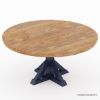 Picture of Salzburg Two Tone Solid Wood Round Dining Table Set