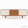 Picture of Aragon Two Tone Mid Century Modern 10 Piece Dining Room Set