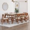Picture of Aragon Two Tone Mid-Century Modern Solid Wood Dining Table Chair Set