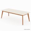 Picture of Aragon Two Tone Mid-Century Modern Solid Wood Dining Table Chair Set