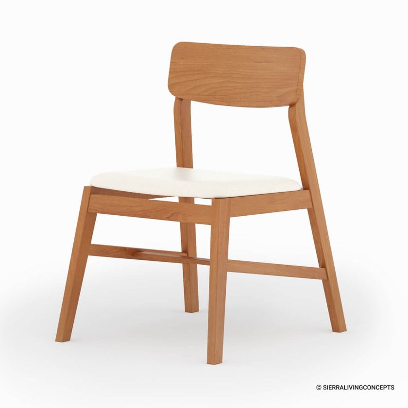 Picture of Aragon Two Tone Mid-century Modern Teak Wood Dining Chair