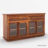 Picture of Pescara Rustic Solid Wood Large Buffet with Sliding Glass Door