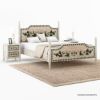 Picture of Cotswolds Shabby Chic Handpainted Mango Wood Bed