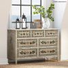 Picture of Cotswolds Handpainted Mango Wood 7 Drawer Bedroom Dresser