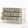 Picture of Cotswolds Handpainted Mango Wood 7 Drawer Bedroom Dresser