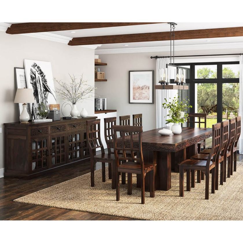 Picture of Dallas Ranch Rustic Solid Wood Dining Room Set