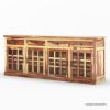 Picture of Dallas Ranch Rustic Solid Wood 4 Drawer Extra Long Buffet Cabinet