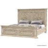 Picture of Nebula Traditional Style Rustic Solid Wood Platform Bed