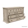 Picture of Nebula Rustic Solid Wood Large Dresser With 9 Drawers
