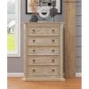 Picture of Nebula Hand Carved Solid Wood Tall Dresser With 5 Drawers
