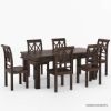 Picture of Chester Rustic Solid Wood Dining Table Set