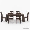 Picture of Chester Rustic Solid Wood Dining Table Set