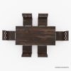 Picture of Chester Rustic Solid Wood Dining Table Set