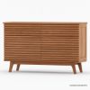 Picture of Hackney Mid-Century Modern Teak Wood 4 Piece Bedroom Collection
