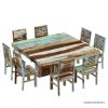 Picture of Wilmington Rustic Reclaimed Wood Square Dining Room Set