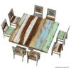Picture of Wilmington Rustic Reclaimed Wood Square Dining Room Set