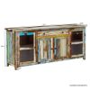 Picture of Wilmington Rustic Solid Wood Extra Long Buffet Cabinet with Glass Door