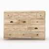 Picture of Cumbria Handcrafted Rustic Solid Mango Wood Carved 10 Drawer Dresser