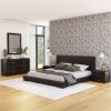 Picture of Basildon Modern Farmhouse Solid Wood Low Profile 4 Piece Bedroom Set