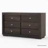 Picture of Basildon Modern Farmhouse Solid Wood 6 Drawer Double Dresser