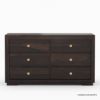 Picture of Basildon Modern Farmhouse Solid Wood 6 Drawer Double Dresser