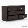 Picture of Basildon Modern Farmhouse Solid Wood 6 Drawer Double Dresser