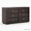 Picture of Basildon Modern Farmhouse Solid Wood 6 Drawer Double Dresser