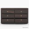 Picture of Basildon Modern Farmhouse Solid Wood 6 Drawer Double Dresser