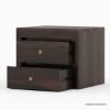 Picture of Basildon Modern Farmhouse Solid Wood Handcrafted 2 Drawer Nightstand
