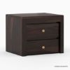 Picture of Basildon Modern Farmhouse Solid Wood Handcrafted 2 Drawer Nightstand