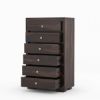 Picture of Basildon Modern Farmhouse Solid Wood 6 Drawer Tall Dresser