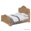 Picture of Preston Solid Teak Wood Traditional Rustic Platform Bed