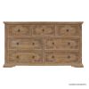 Picture of Preston Solid Teak Wood Traditional Rustic 7 Drawer Dresser