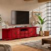 Picture of Mongolian Extra Long Solid Wood TV Media Console Cabinet (96"/118")