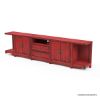 Picture of Mongolian Extra Long Solid Wood TV Media Console Cabinet (96"/118")