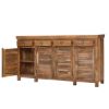 Picture of Flintshire Rustic Solid Wood 4 Drawer Extra Long Sideboard Cabinet