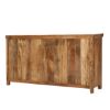 Picture of Flintshire Rustic Solid Wood 4 Drawer Extra Long Sideboard Cabinet