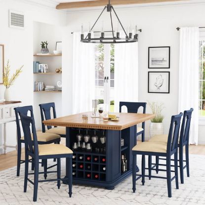 Picture of Ono Modern Counter Height Bar Table Set With Storage