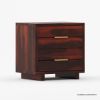 Picture of Dawlish Modern Solid Wood 2 Drawer Nightstand