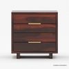 Picture of Dawlish Modern Solid Wood 2 Drawer Nightstand