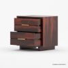 Picture of Dawlish Modern Solid Wood 2 Drawer Nightstand