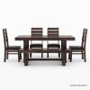 Picture of Galveston Rustic Solid 7 Piece Dining Room Set