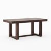Picture of Galveston Rustic Solid Dining Table With Square Framed Legs