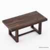 Picture of Galveston Rustic Solid Dining Table With Square Framed Legs